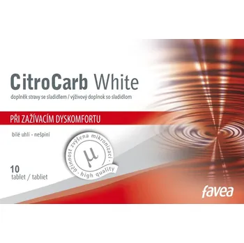 Přírodní produkt Favea CitroCarb White 10 tbl.