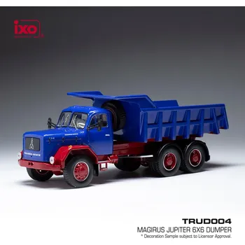autíčko Magirus Jupiter 6x6 sklápěč - Modrá 1:43 IXO