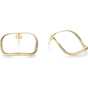 Náušnice Manta Hoops Large - pozlacené náušnice kruhy