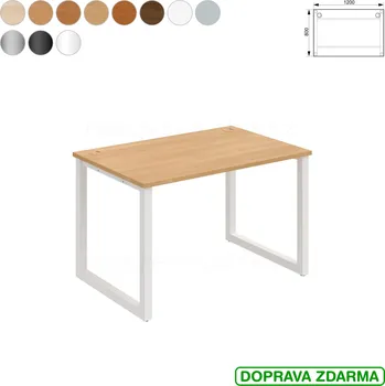 Psací stůl US O 1200 Hobis UNI - Stůl pracovní 120 x 80