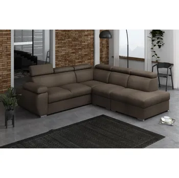 Obývací stěna Sedací souprava Bodie II pravá hnědá