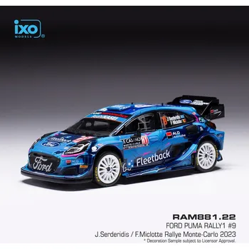 autíčko Ford Puma Rally1 - Rally Monte Carlo 2023 #9 Serderidis - Miclotte 1:43 IXO