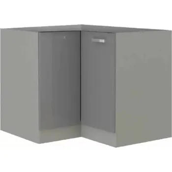 Kuchyňská linka Skříňka dolní PRADO 90/90 DN BB - šedá extra vysoký lesk/šedá - SLEVA 3% s kodem radost25