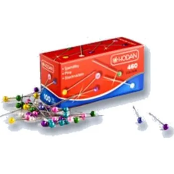 Špendlíky s barev. hlavičkou 460 100ks