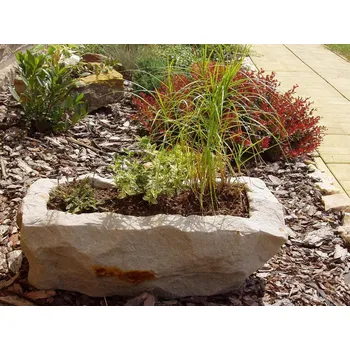 Zahradní dekorace ZahradniDekorace zahradní truhlík NATUR56 56x28x20 kamenný pískovec