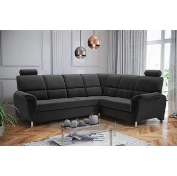 Obývací stěna Sedací souprava P Nadia Black - černá