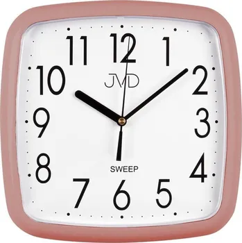 Hodiny Plastové nástěnné hodiny JVD Funky HP615.18 růžové
