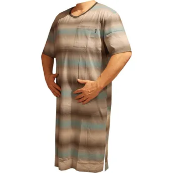 Pánská noční košile xcena Bavlněné noční košile s krátkým rukávem Velikost: M