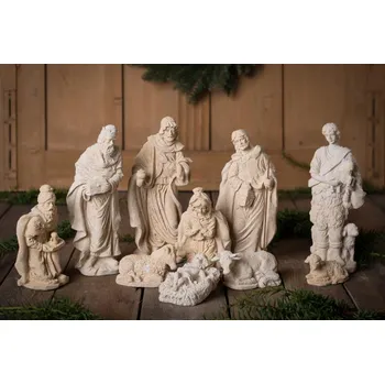 Zahradní dekorace ZahradniDekorace Velký vánoční betlém - 10 postaviček, výška 27cm, 6,6kg