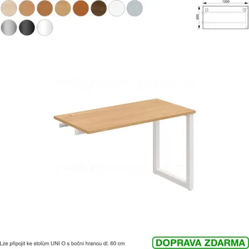 Psací stůl UE O 1200 R Hobis UNI - Stůl řetězící 120 x 60