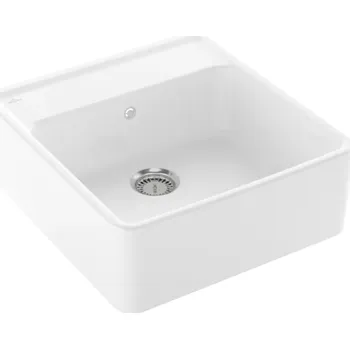 Keramický dřez Modulový dřez Villeroy &amp; Boch Single-bowl sink 60 cm, White Alpin, Excentr ne