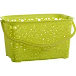 MEGA PLAST Mega Plast, Košík na kolíčky MONAKO, 13 x 23,5 x 15,5 cm, světle zelená