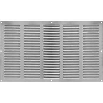 Ventishop KVMp 500x300 kovová hranatá větrací mřížka se síťkou, pozink. ocel