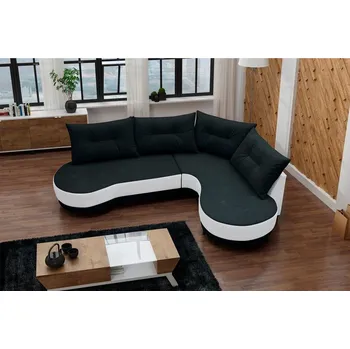 Obývací stěna Sedací souprava Abbey P černá/bílá