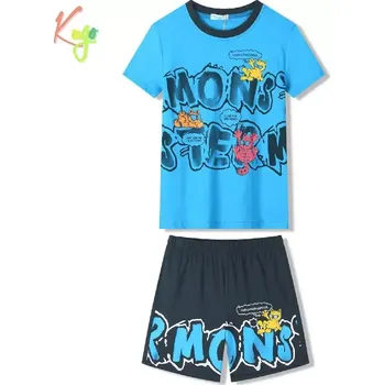 Chlapecké pyžamo Chlapecké letní pyžamo Kugo WT7315, tyrkysové