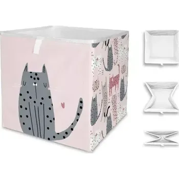 úložný prostor na hračky Úložná krabice meow meow, 32x32 cm - SLEVA 3% s kodem radost25