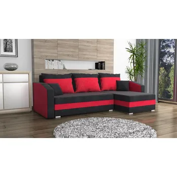 Obývací pokoj Sedací souprava Fabian UNI černá/červená