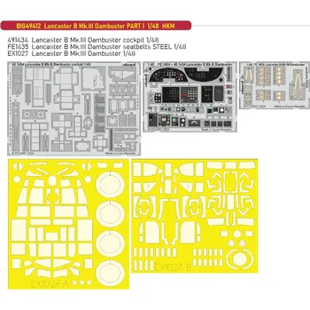 Plastikový model Eduard 1/48 Lancaster B Mk.III Dambuster PART I (HKM)