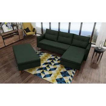 Obývací stěna Sedací souprava s taburetem Areon P zelená