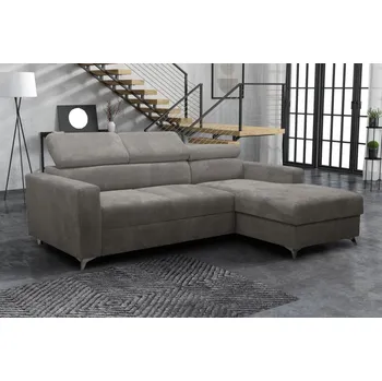 Obývací stěna Sedací souprava Mildred Premium I pravá tmavě šedá