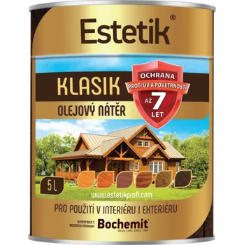 Lak na dřevo Bochemit Lazura Estetik Klasik 7+ teak 5 l