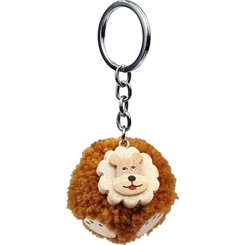 2Kids Toys Dřevěná klíčenka pompon Lev