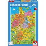 Schmidt Kreslená mapa Německa 200 dílků