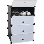 Modulární organizér na boty PORET - černá / bílá - SLEVA 3% s kodem radost25