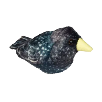 plyšák Plyšový ptáček zpívající špaček