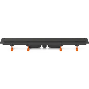 Odvodňovací žlab Podlahový linear. žlab černý 1050 mm, spodní D40, Klasik/floor černá