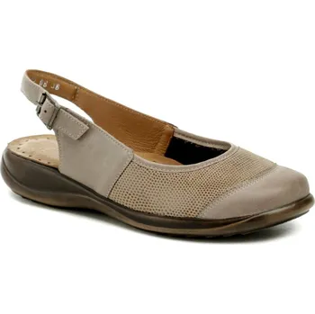 Dámské sandále Sandály dámské Axel 2450 béžové kožené na široké chodidlo - 42