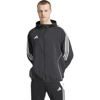 Pánská bunda Šusťáková bunda Adidas Tiro 24 Windbreaker černo bílá Velikost: 140
