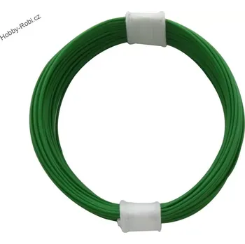 Modelová železnice Kabel zelený 0,04mm 10m - Donau 110-4SB
