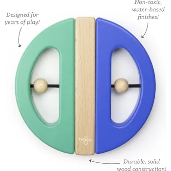 Hračka pro nejmenší Magnetická hračka TEGU - Swivel Bug - Teal and Blue