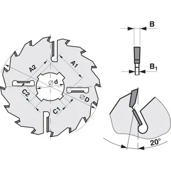 Pilový kotouč Pilana Pilový kotouč SK 450x4,4/3,2x80 5394.1 24+4 FZ - TOS ECO