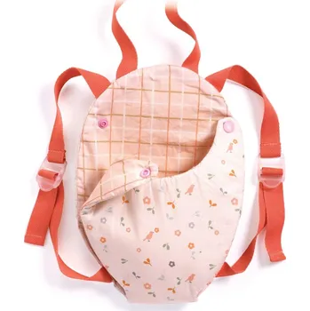 Dřevěná hračka Pomea - nosítko na panenky levandulové