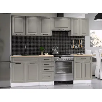 Kuchyňská linka Kuchyňská Linka Ilona 180/240 šedá MAT - doprava zdarma - SLEVA 3% s kodem radost25