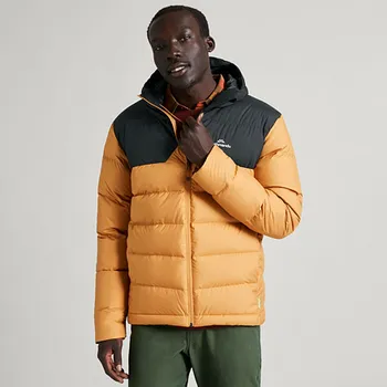 Pánská casual bunda Bunda Kathmandu EPIQ MNS HOODED DOWN JACKET V2 O0H-Harvest/Black velikost M
