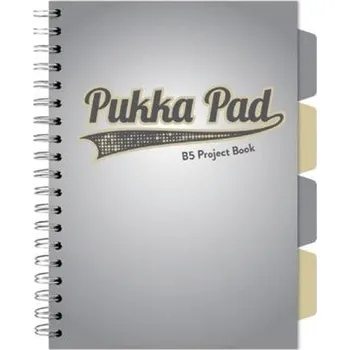Project Book Grey B5/100K kratka szary (3szt)
