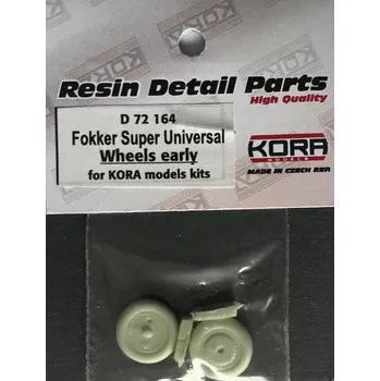 Plastikový model KORA Models 1/72 Wheels for Fokker Super Universal - early