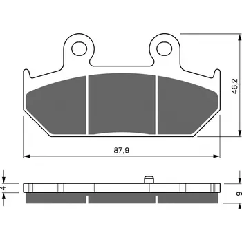 Auto-moto Brzdové destičky GOLDFREN 265 AD