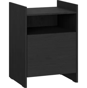 Noční stolek noo.ma Černý noční stolek Toopt 40 x 35 cm