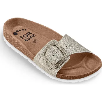 Dámská zdravotní obuv Obuv zdravotní FORcare 230065 zlatá třpytky Velikost: 40