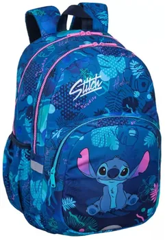 Školní batoh Patio Rider studentský batoh 43 x 31 x 19 cm modrý/růžový/Stitch