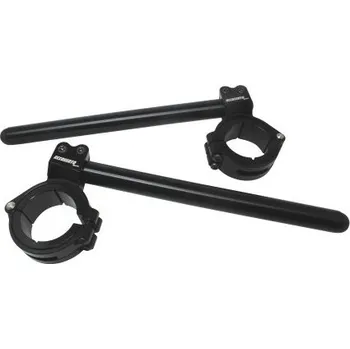 Adjustable clip-ons ACCOSSATO inclination from 6Â° to 10Â° with inner ring, black CP001N-55-N
