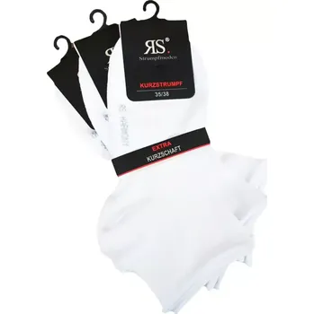 Dámské ponožky Dámské bílé zdravotní kotníkové ponožky bez gumiček RS