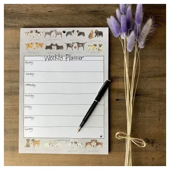 Set školních potřeb Tygodniowy planer A4/60K WP01 Urocze pary psów