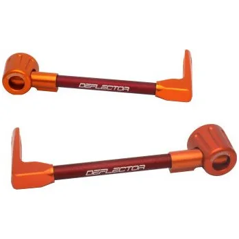 Lever guard ACCOSSATO with red hose and joint right + left , aluminium DE003-021-TD-12