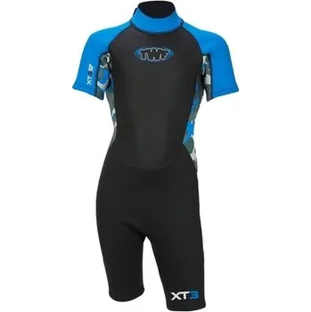 Neoprenové oblečení TWF krátký dětský neopren XT3 modrý žralok, Velikosti K04