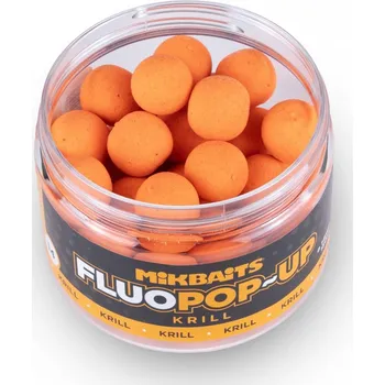 Boilies MIKBAITS - Plovoucí boilies FLUOPOP-UP 150ml 14mm KRILL